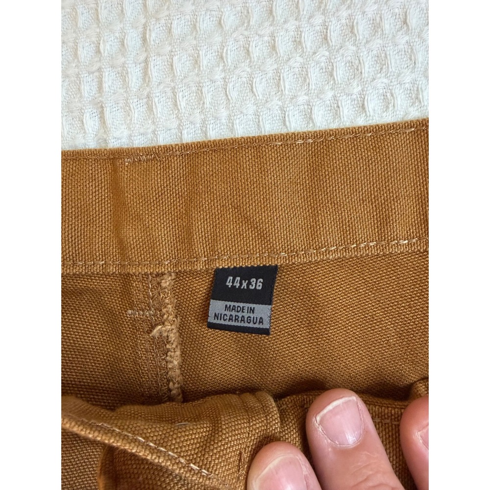 Carhartt Utility Work Pants Mens 44x36 Brown Loose Fit Washed Duck B11-BRN - Picture 10 of 10